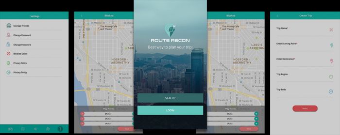 Route Recon Navigation App